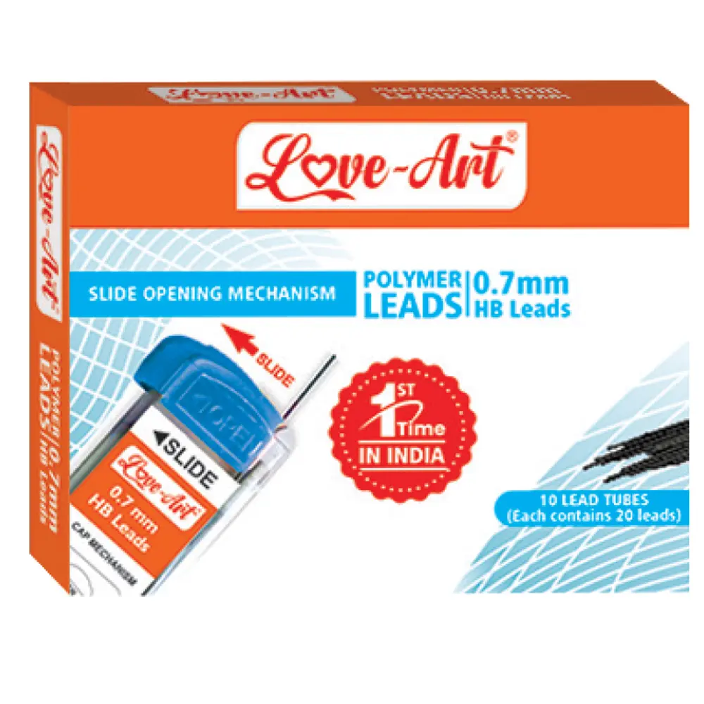 Polymer leads for mechanical pencils with smooth dark writing in HB and 2B Polymer leads for mechanical pencils with smooth dark writing in HB and 2B