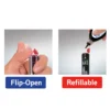 107RI permanent marker jumbo refillable waterproof marker for wood metal plastic carton and glass 107RI permanent marker jumbo refillable waterproof marker for wood metal plastic carton and glass