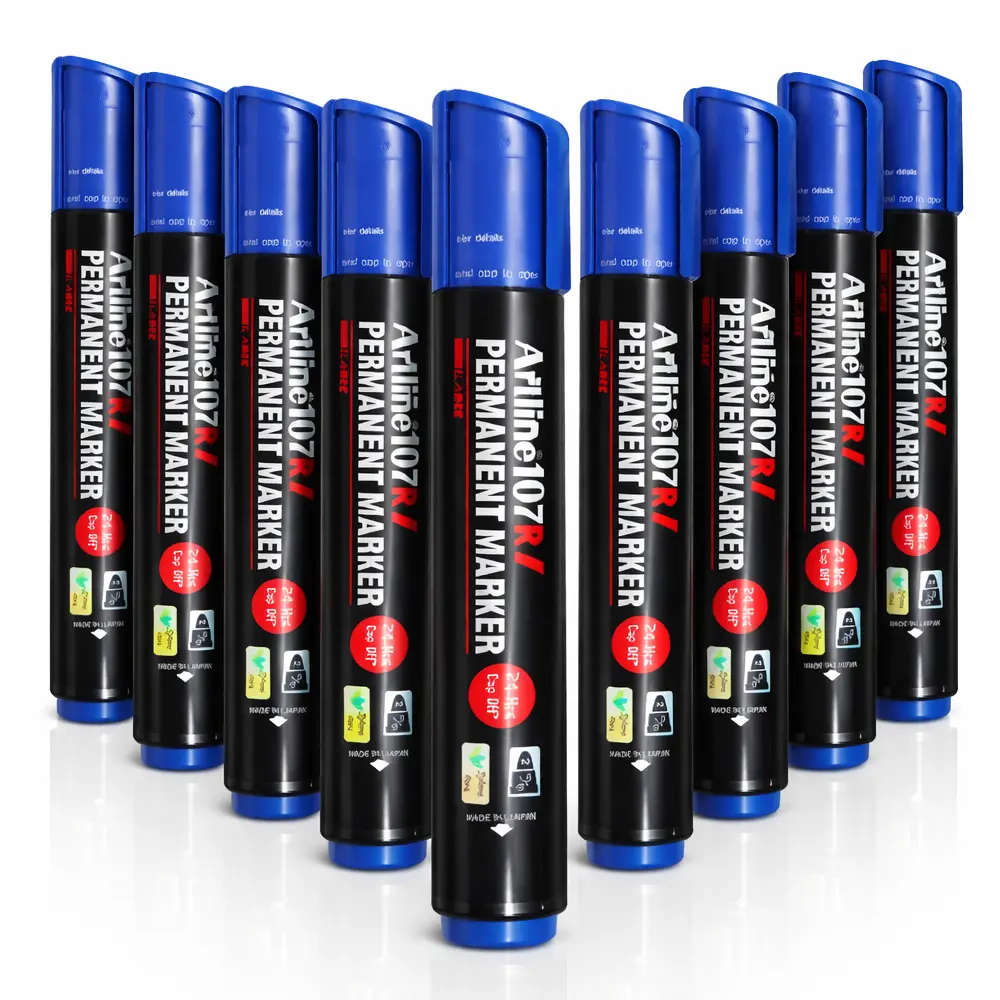 107RI permanent marker jumbo refillable waterproof marker for wood metal plastic carton and glass 107RI permanent marker jumbo refillable waterproof marker for wood metal plastic carton and glass