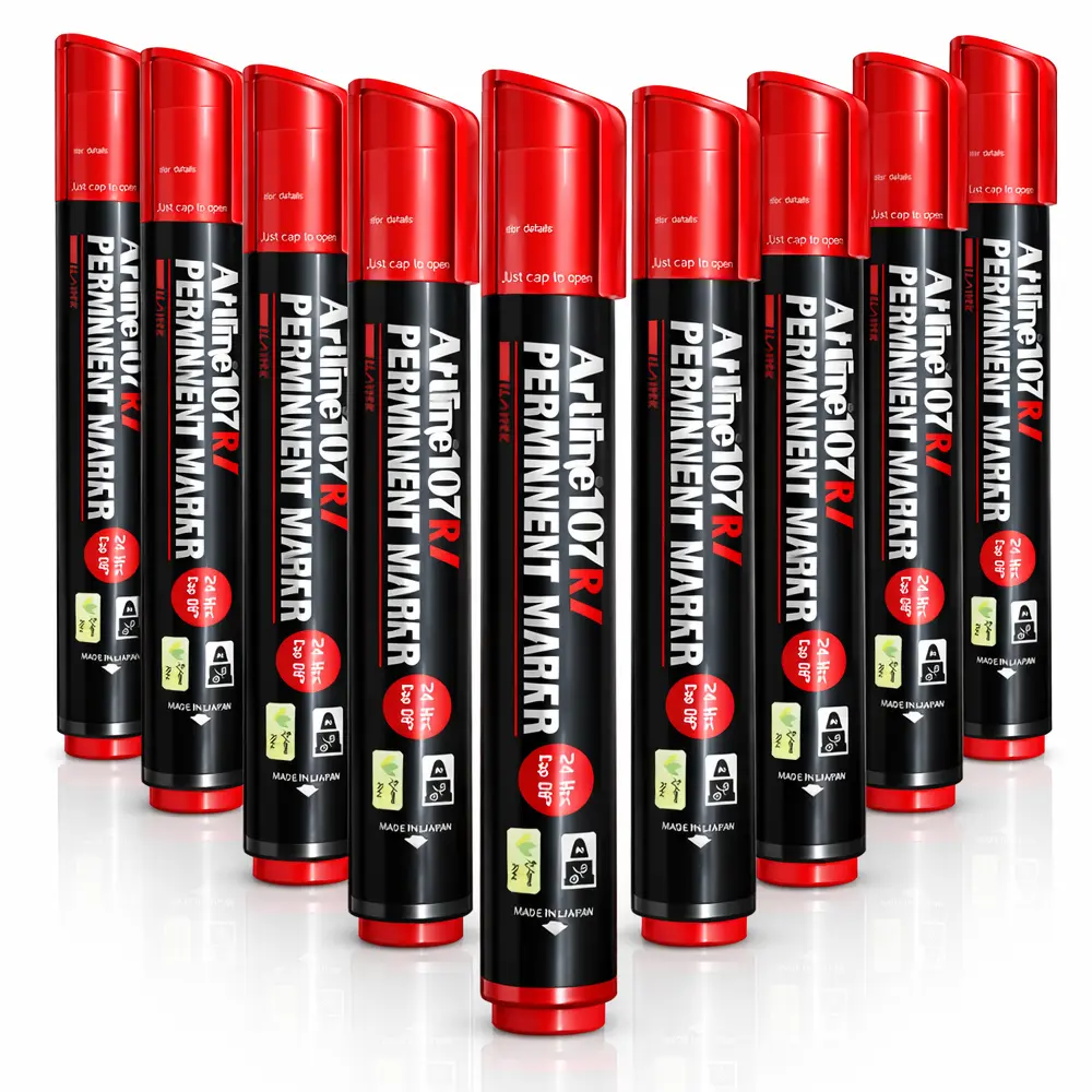 107RI permanent marker jumbo refillable waterproof marker for wood metal plastic carton and glass 107RI permanent marker jumbo refillable waterproof marker for wood metal plastic carton and glass