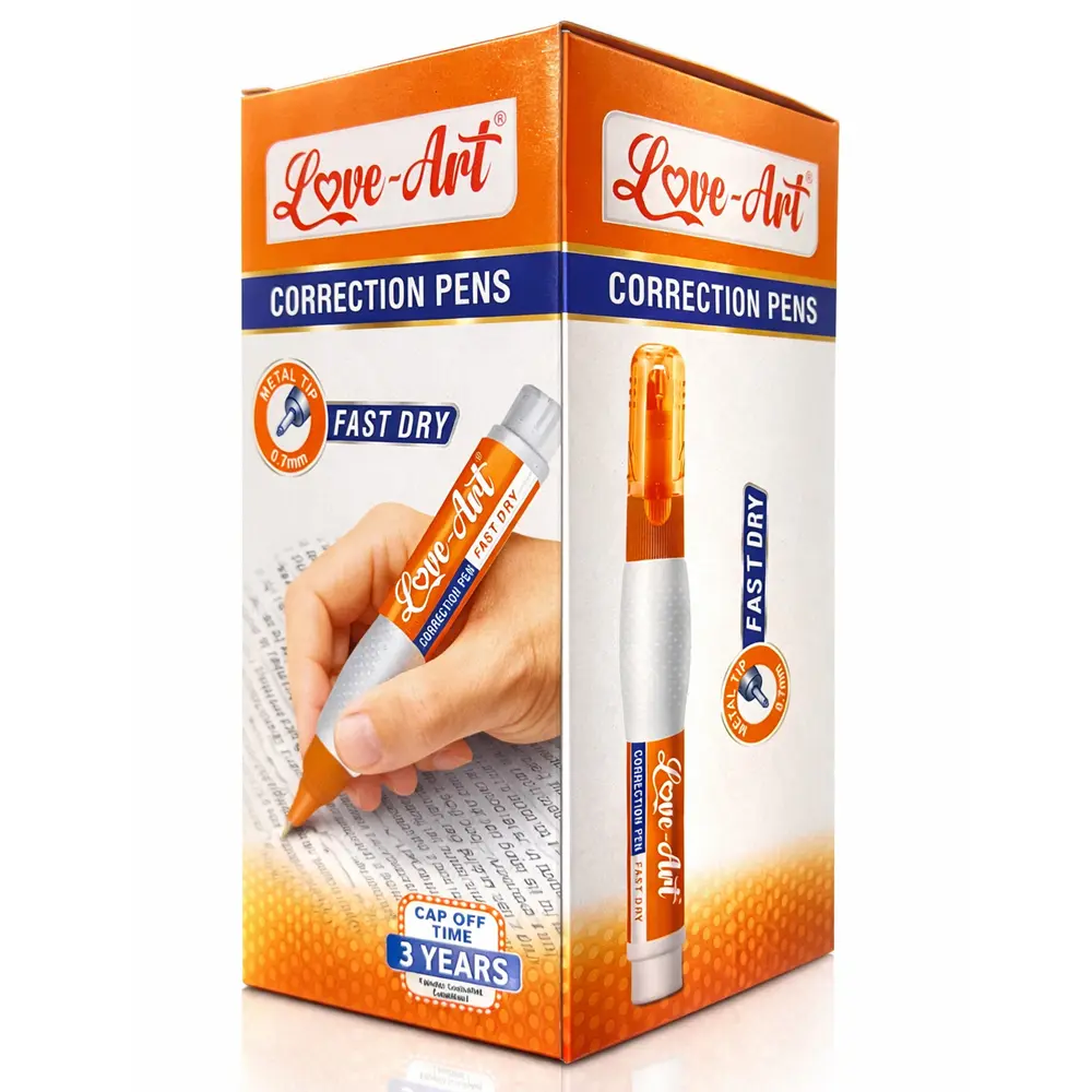 Fast dry correction pen with 0.7mm metal tip Fast dry correction pen with 0.7mm metal tip