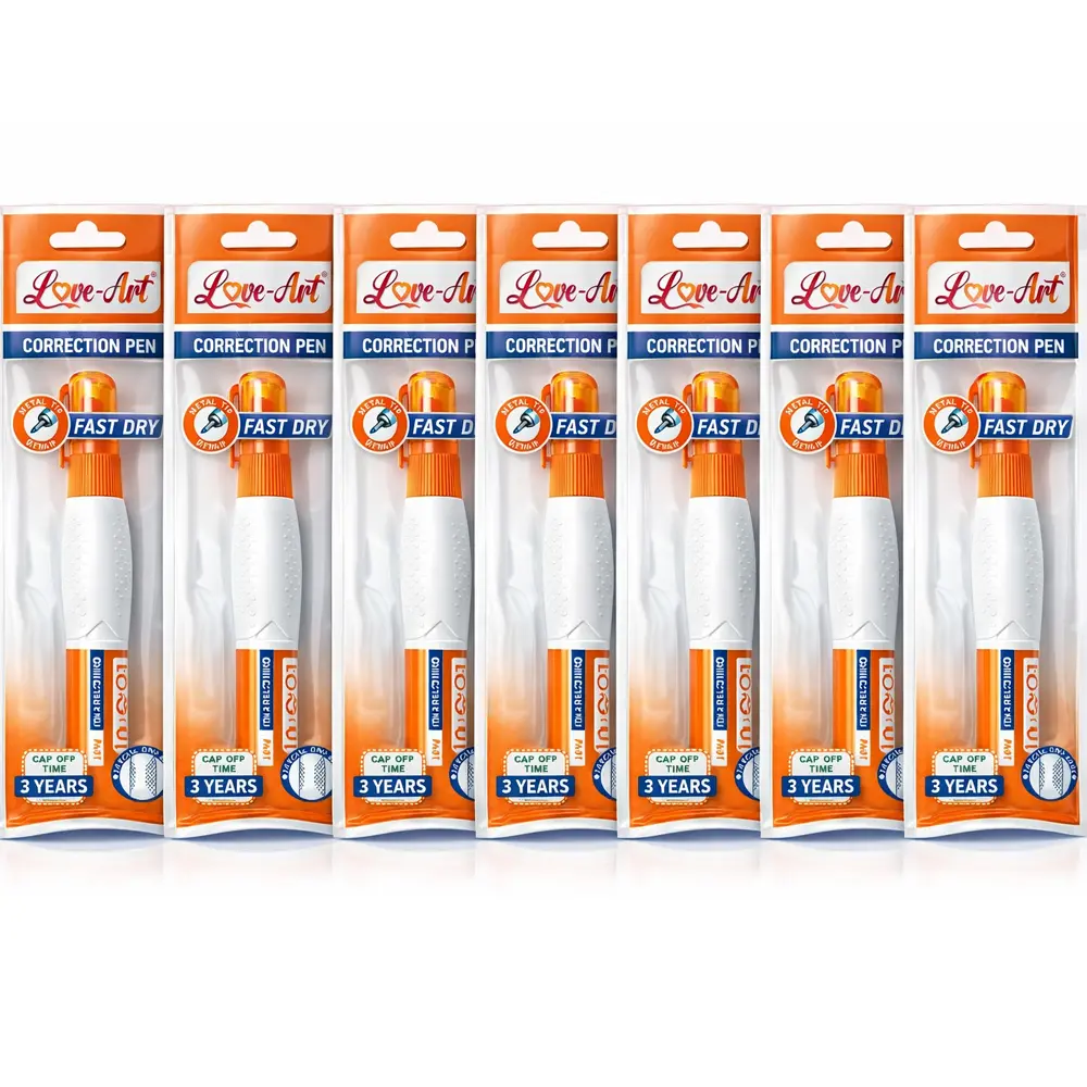 Fast dry correction pen with 0.7mm metal tip Fast dry correction pen with 0.7mm metal tip