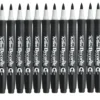Decorite brush marker with flexible brush tip and water-based pigment ink Decorite brush marker with flexible brush tip and water-based pigment ink