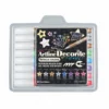 Decorite brush marker with flexible brush tip and water-based pigment ink Decorite brush marker with flexible brush tip and water-based pigment ink