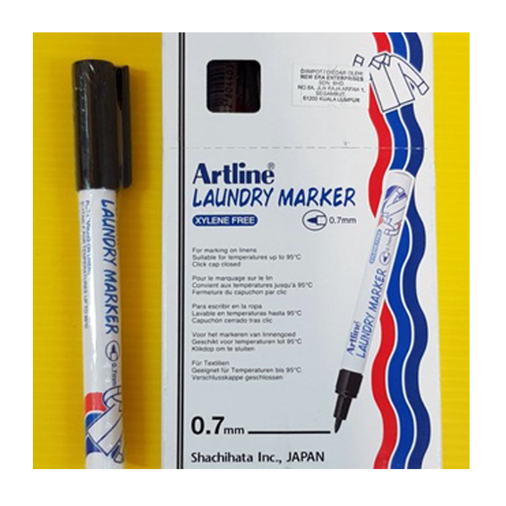 Artline Black EK 750 Laundry Marker, Permanent Markers, Pens, Pencils &  Markers, Stationery & Newsagent, Household