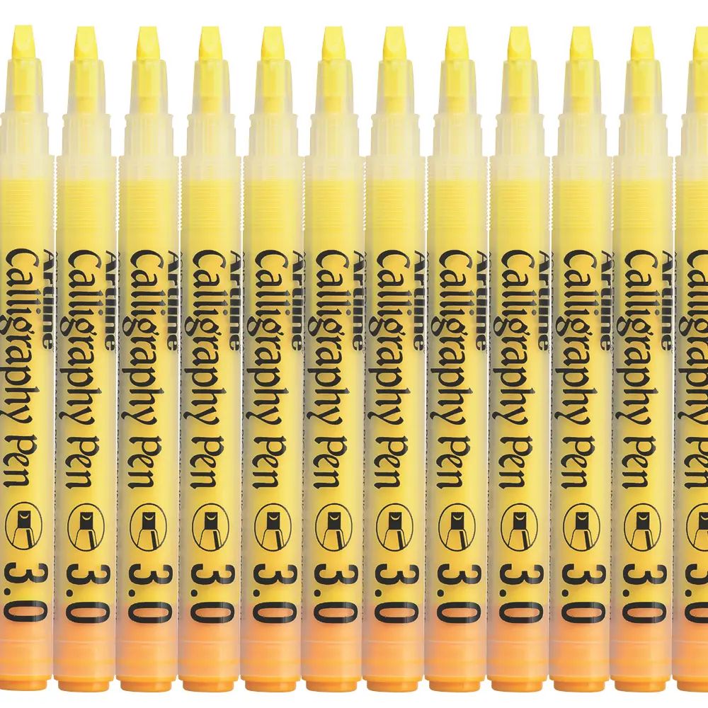 Pastel and metallic calligraphy pen set for smooth lettering and art