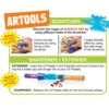 Professional artist blending colours using high-quality oil pastels Professional artist blending colours using high-quality oil pastels