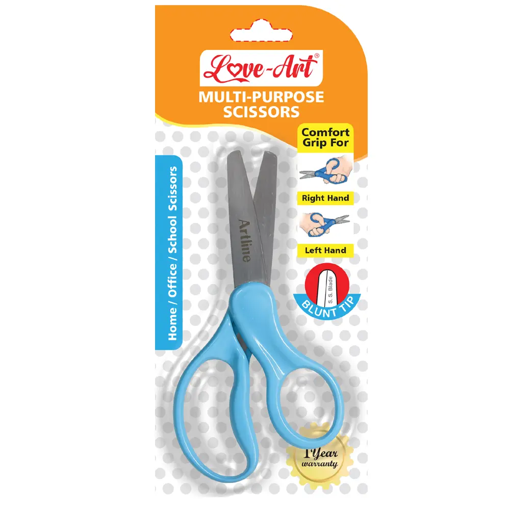 Child-safe Smart Cut Scissors with blunt round tip Child-safe Smart Cut Scissors with blunt round tip