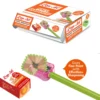 Child-safe plastic pencil sharpener for smooth sharpening Child-safe plastic pencil sharpener for smooth sharpening