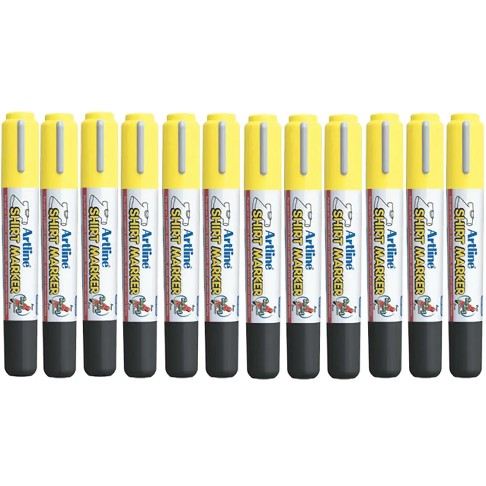 Shirt Marker pens for cotton fabrics – water-based pigment ink, vibrant colours, available in single, twin, and wallet packs for DIY T-shirt designs. Shirt Marker pens for cotton fabrics – water-based pigment ink, vibrant colours, available in single, twin, and wallet packs for DIY T-shirt designs.