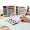 Shirt Marker pens for cotton fabrics – water-based pigment ink, vibrant colours, available in single, twin, and wallet packs for DIY T-shirt designs. Shirt Marker pens for cotton fabrics – water-based pigment ink, vibrant colours, available in single, twin, and wallet packs for DIY T-shirt designs.