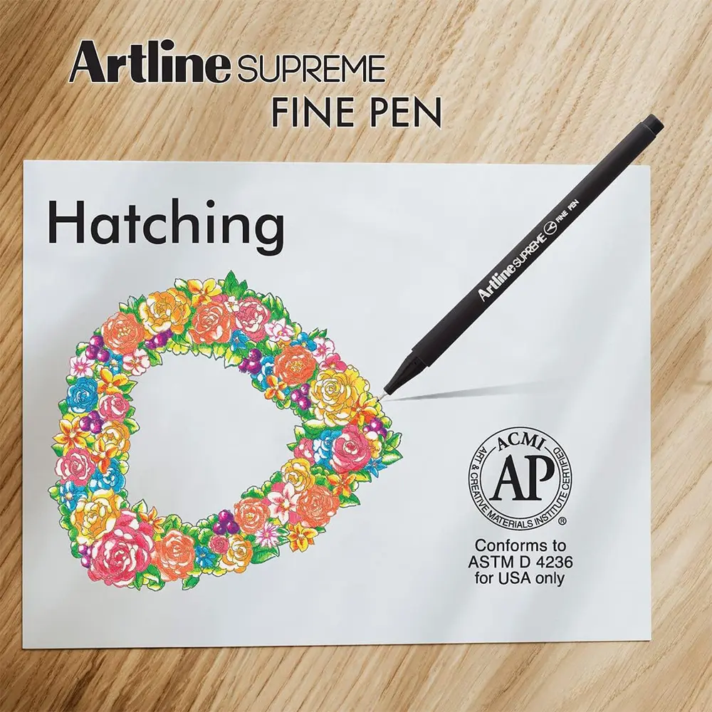 Supreme fine pen for smooth writing, sketching, and illustration Supreme fine pen for smooth writing, sketching, and illustration