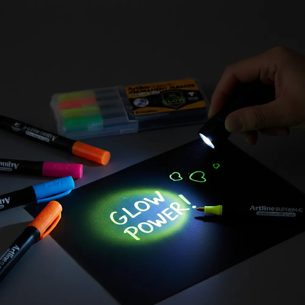 Supreme permanent marker UV color pack yellow orange blue green Supreme permanent marker UV color pack yellow orange blue green