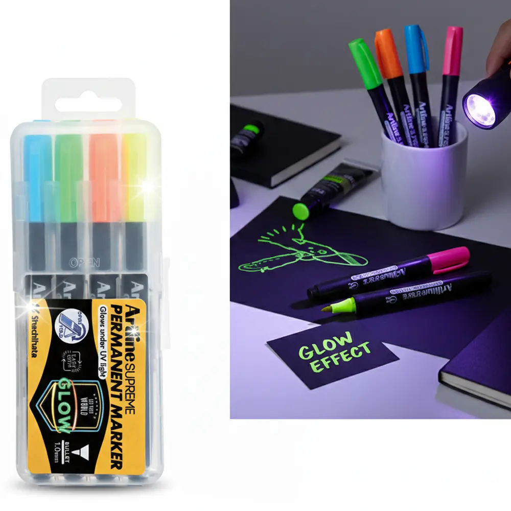 Supreme permanent marker UV color pack yellow orange blue green Supreme permanent marker UV color pack yellow orange blue green