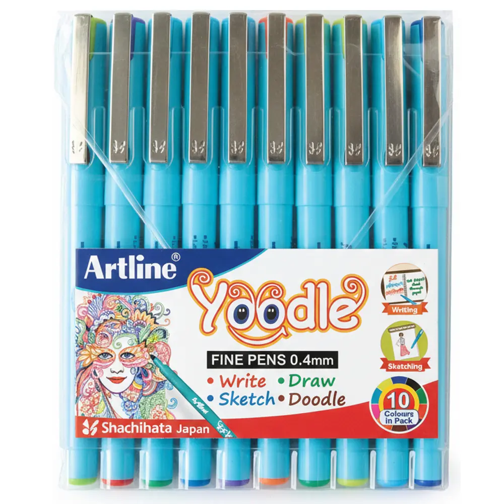 Yoodle fine pens 0.4mm in 25 vibrant colours Yoodle fine pens 0.4mm in 25 vibrant colours