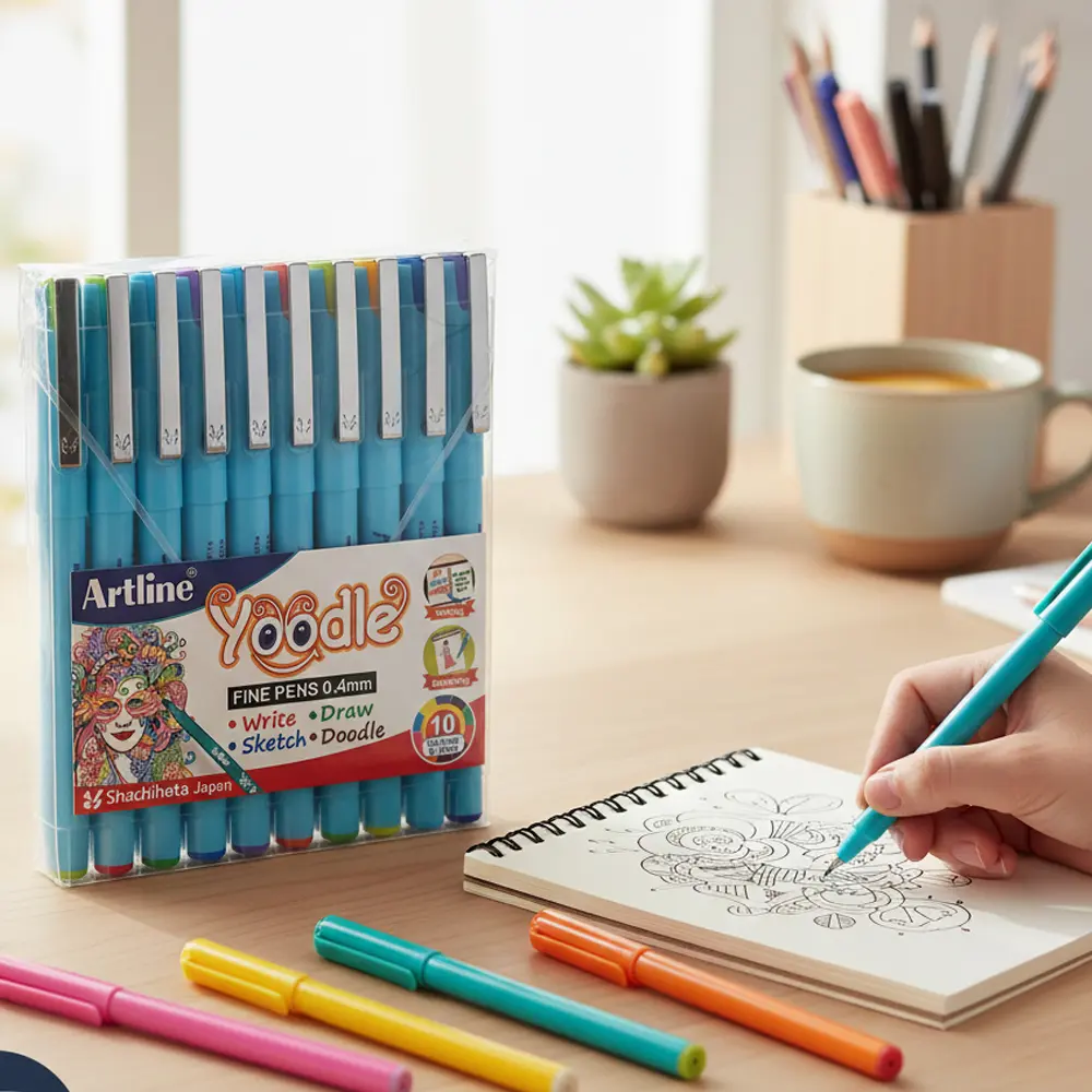 Yoodle fine pens 0.4mm in 25 vibrant colours Yoodle fine pens 0.4mm in 25 vibrant colours