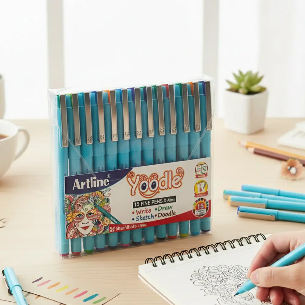 Yoodle fine pens 0.4mm in 25 vibrant colours Yoodle fine pens 0.4mm in 25 vibrant colours