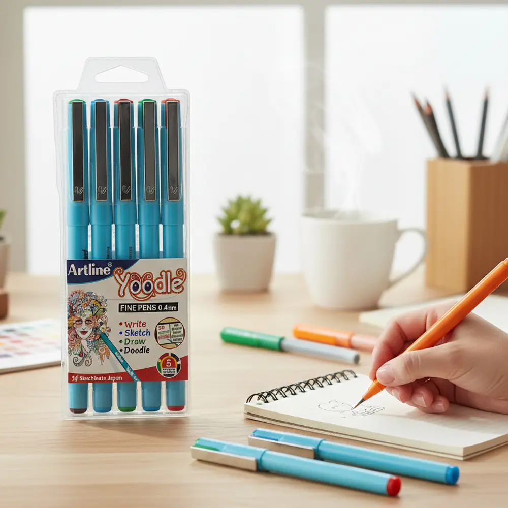 Yoodle fine pens 0.4mm in 25 vibrant colours Yoodle fine pens 0.4mm in 25 vibrant colours