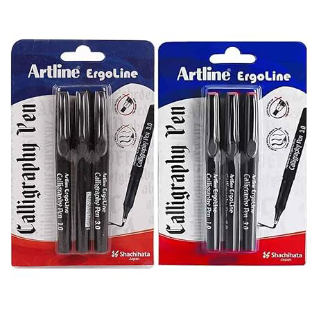 artline calligraphy pen