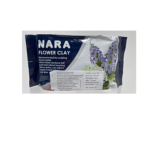 Perfectly Suitable for Flowers Nara 250 Gram Flower Clay | Water Based | air Drying Modeling Material