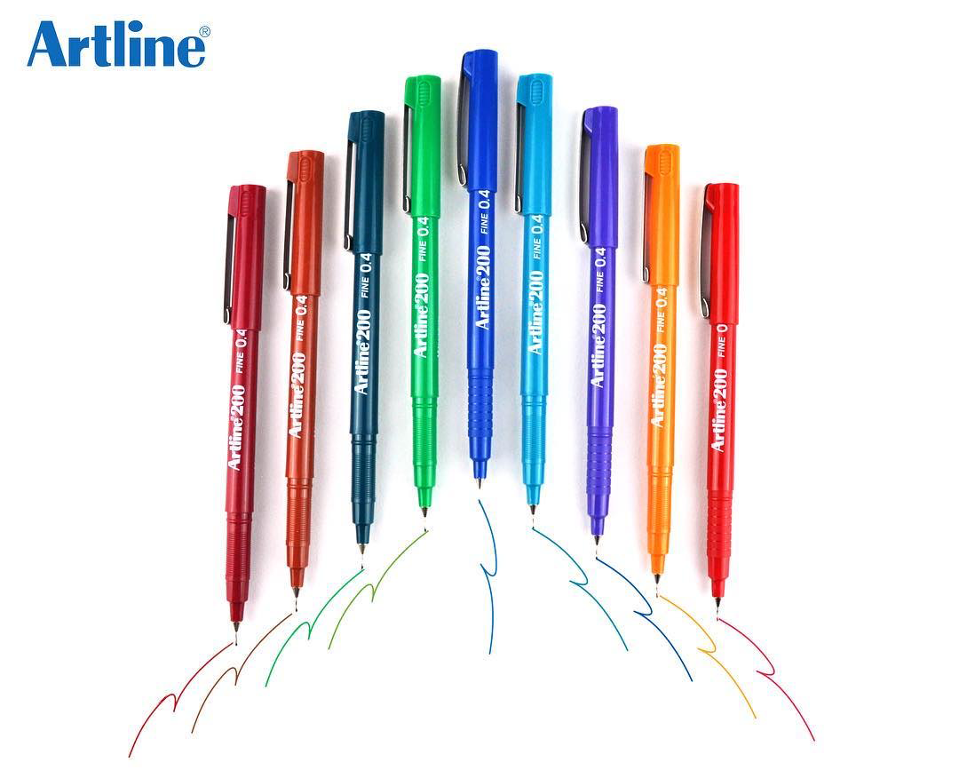 artline fine line pen