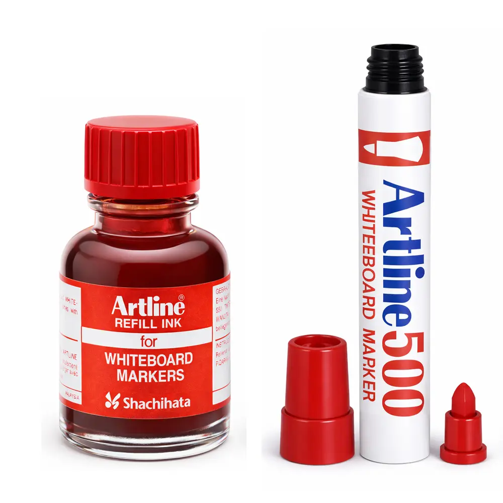 500 whiteboard marker refillable aluminum body with bold ink