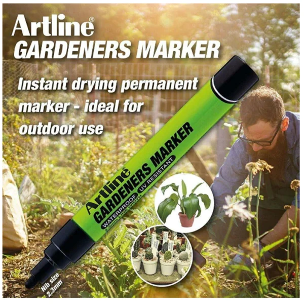 Artline Gardeners Marker - For Plant Labels - Flower Pots