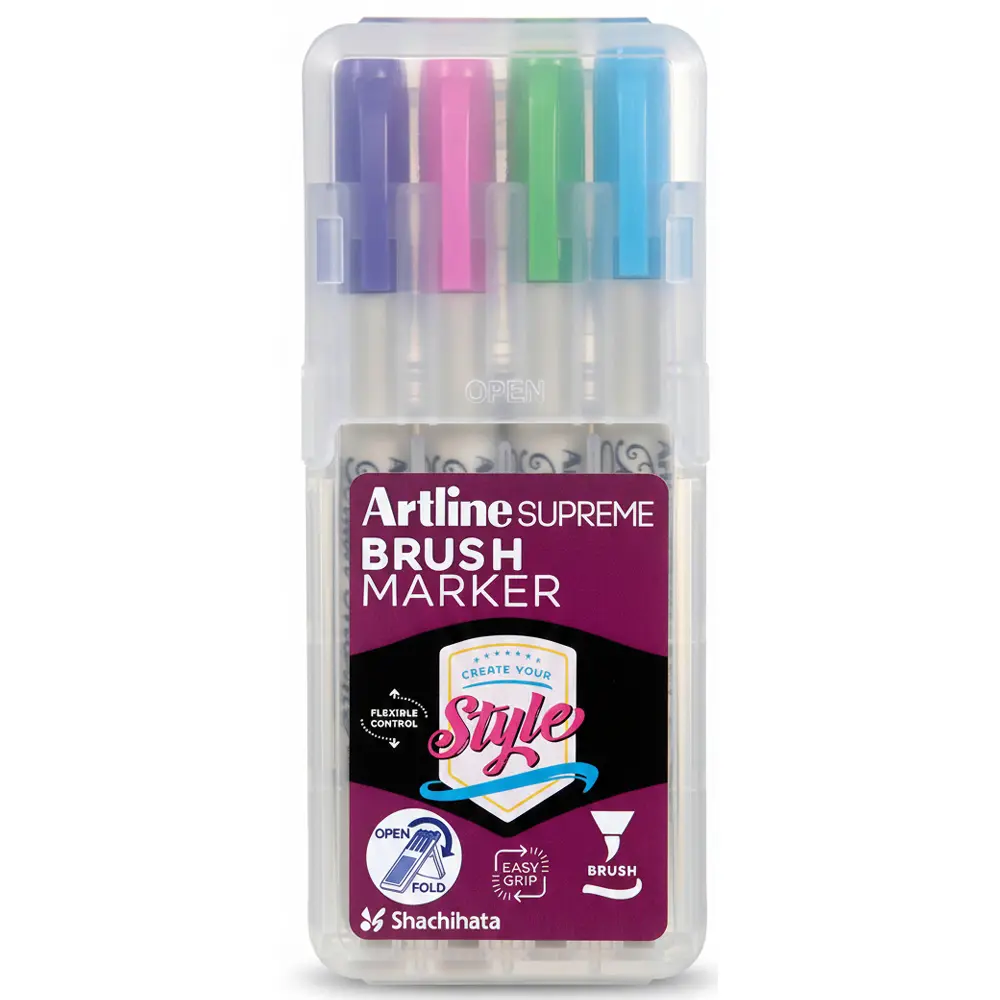 Brush marker with soft flexible tip for calligraphy, drawing and art work Brush marker with soft flexible tip for calligraphy, drawing and art work