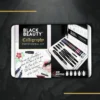 Black Beauty calligraphy fountain pen set front view Black Beauty calligraphy fountain pen set front view