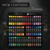 black-beauty-oil-pastels-52-shades-pack-contents