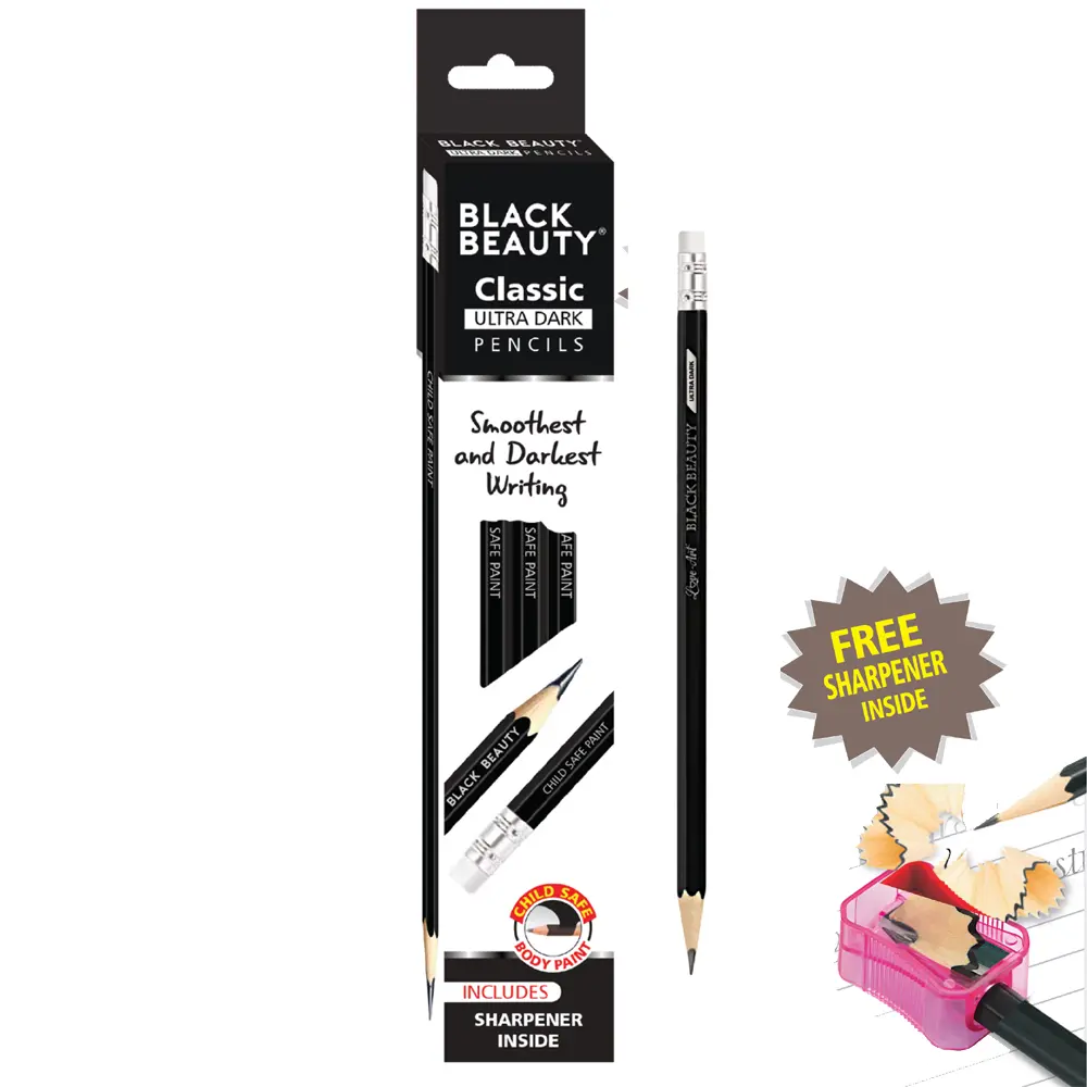 school pencil pack of 10 with free sharpener