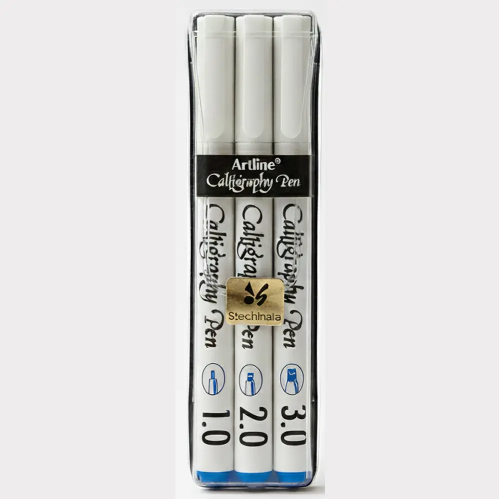Calligraphy pen with chisel nib for smooth lettering and writing