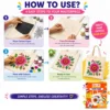 Paint brush included in Love-Art tote bag painting kit for kids and adults Paint brush included in Love-Art tote bag painting kit for kids and adults