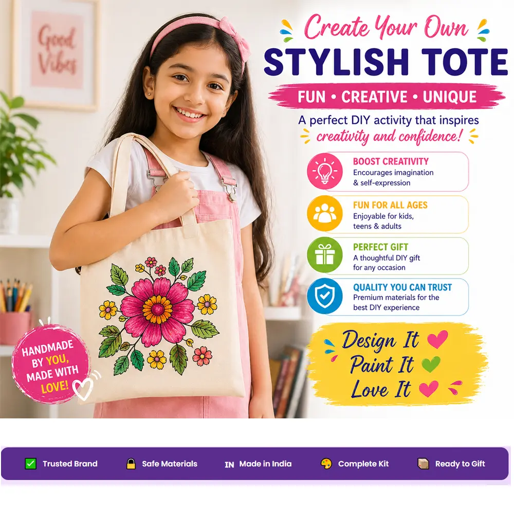 Printed design sheets included in Love-Art tote bag painting kit for easy tracing Printed design sheets included in Love-Art tote bag painting kit for easy tracing