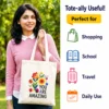 Kids Painting a Canvas Tote Bag using Love-Art Kit Kids Painting a Canvas Tote Bag using Love-Art Kit