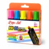 love-art-highlighter-5-shades-pack-front-view-final Love-Art Hi-Li Super Fluoro Highlighter 5 shades pack front view showing vibrant fluorescent colors for highlighting and studying